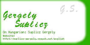 gergely suplicz business card